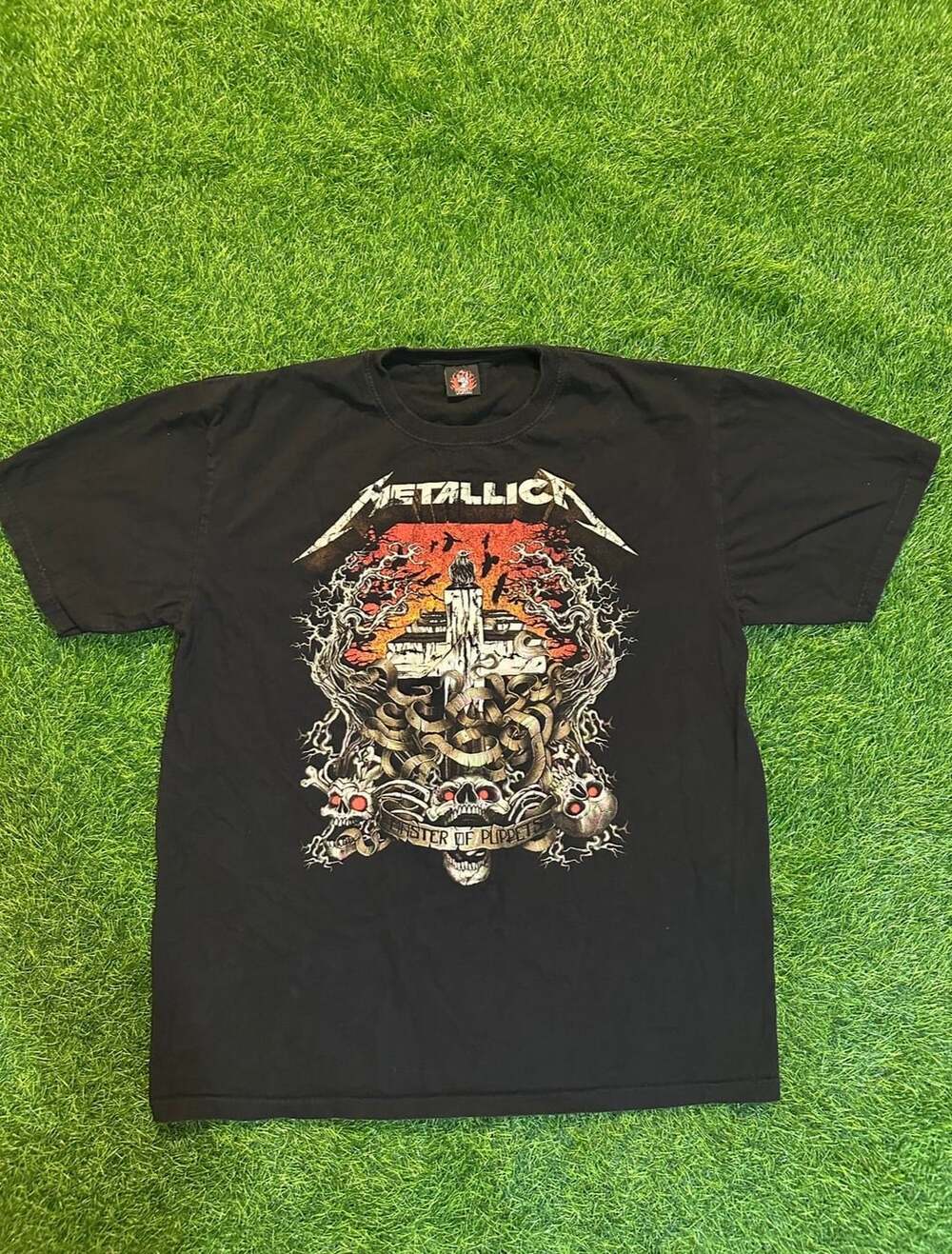 Rock Yeah Metallica Master Of Puppets T-Shirt Size XL Black